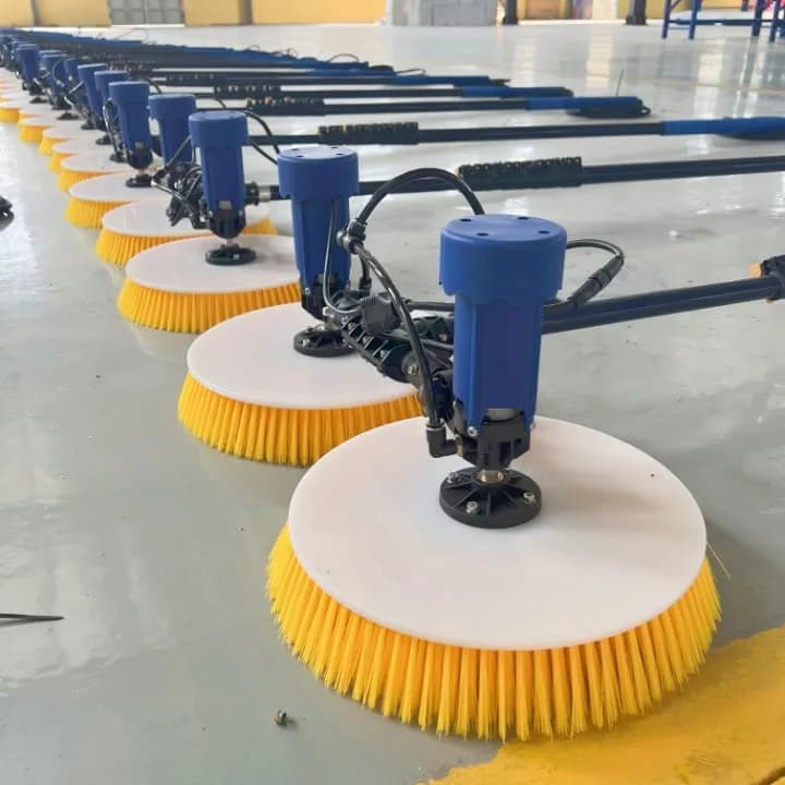 Güneş paneli elektrikli temizlik fırçası seri üretim
