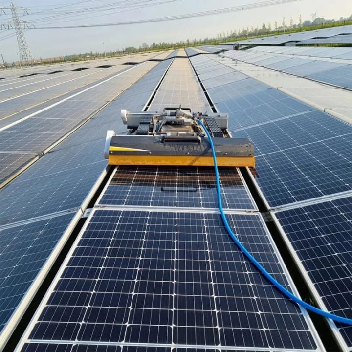 GES otonom temizlik robotu ray sistemi